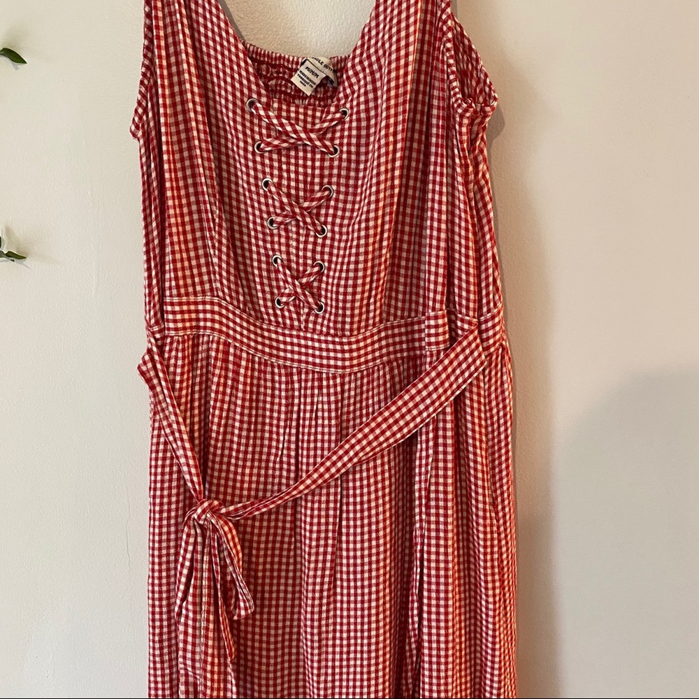 Red Plaid Dress - Picture 2 of 4